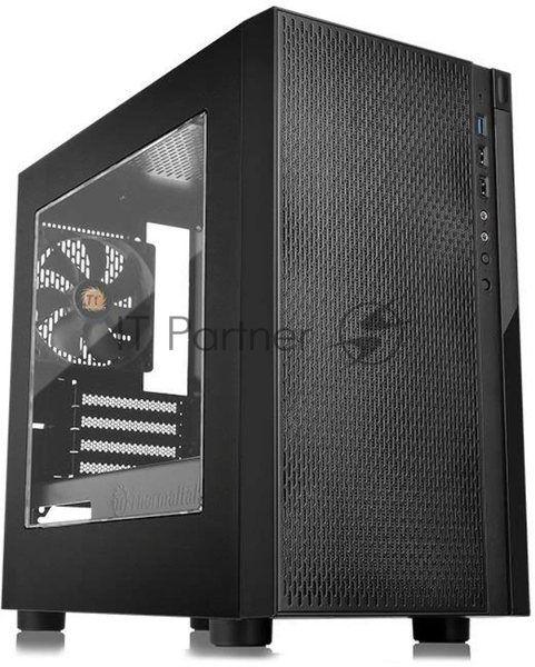 Компьютерный корпус Thermaltake Versa H18 Window черный без БП mATX 2xUSB 2.0 1xUSB 3.0 audio bott PSU