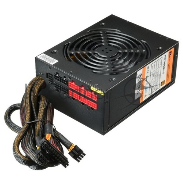 Блок питания CWT PUO1050V-G, 1050Вт, 80 PLUS Gold, 140мм, модульный, черный