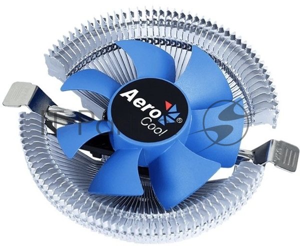 Кулер для процессора AeroCool/Formula Verkho I серебристый, 80 мм, алюминий, 2500 об/мин, 29.7 дБ, 4 pin, 90 Вт, 45 мм