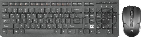 Комплект клавиатура+мышь Defender Columbia C-775 беспроводной, USB, 1600 DPI, чёрный