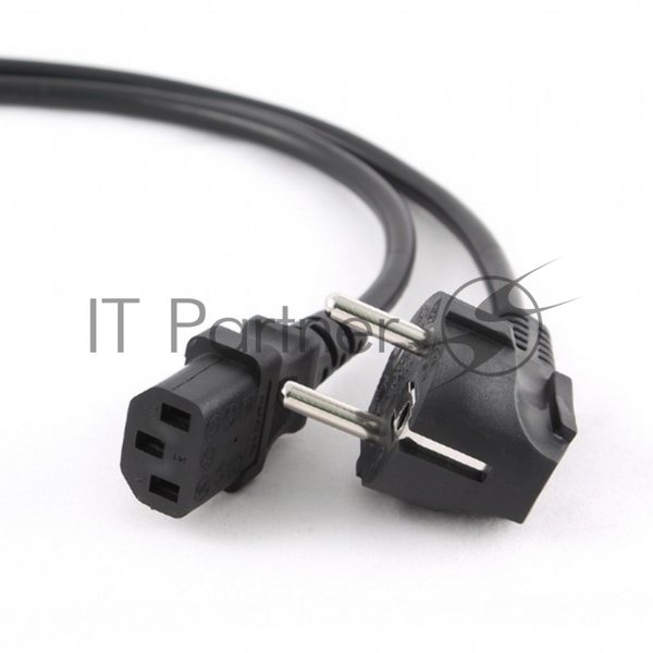 Кабель питания Cablexpert PC-186-10, 3.0м, Schuko- C13, 6А, черный, с заземлением
