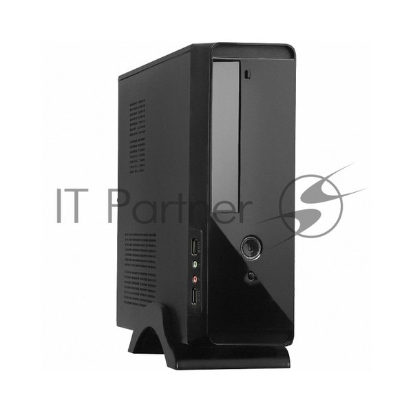 Компьютерный корпус MiniITX ExeGate MI-209 Black, miniITX/mATX, (M400, 80мм), 2хUSB, Audio