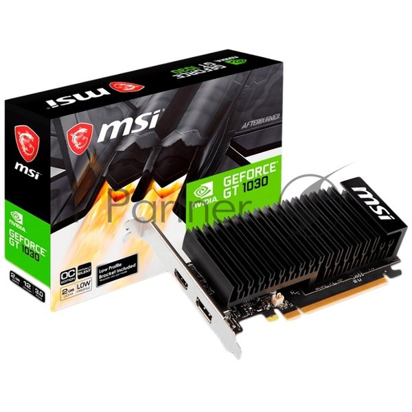 Видеокарта MSI PCI-E GT 1030 2GHD4 LP OC nVidia GeForce GT 1030 2048Mb 64bit DDR4 1189/2100/HDMIx1/DPx1/HDCP Ret low profile