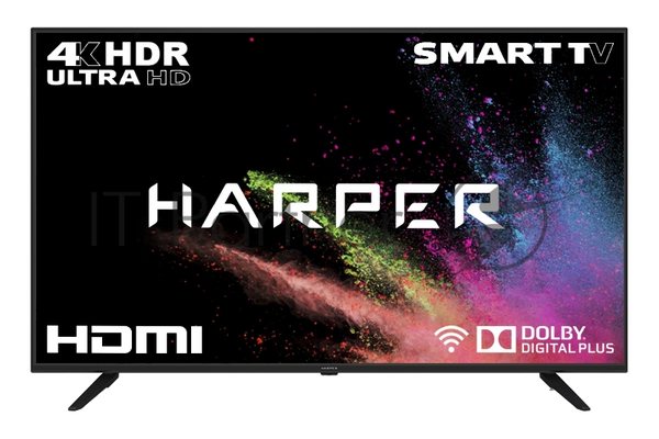 Телевизор Harper 50" 50U660TS черный LED UHD 60Hz Smart TV YaOS 2GB/32GB