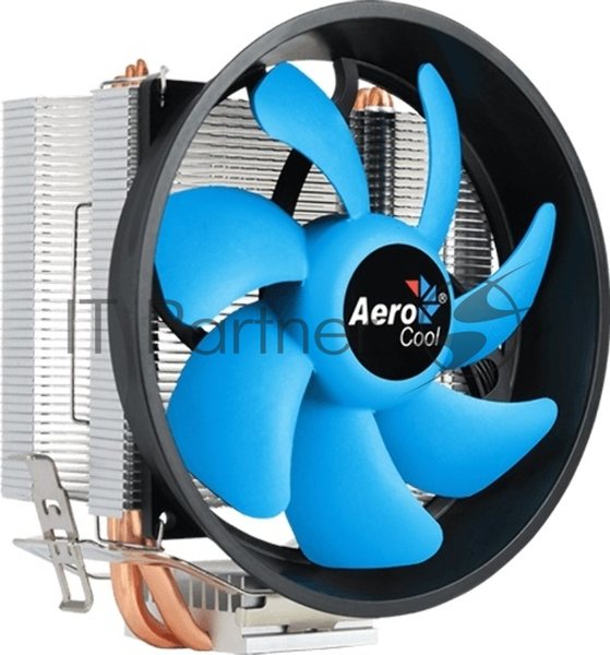 Кулер для процессора AeroCool/Formula Verkho 3 Plus серебристый, 120 мм, алюминий/медь, 2000 об/мин, 26.7 дБ, 4 pin, 125 Вт, 134 мм