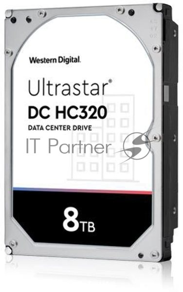 Жесткий диск для сервера WD/HGST Ultrastar 7K8 (3.5’’, 8Tb, 256MB, 7200 RPM, SAS 12Gb/s, 512E SE), SKU: 0B36400