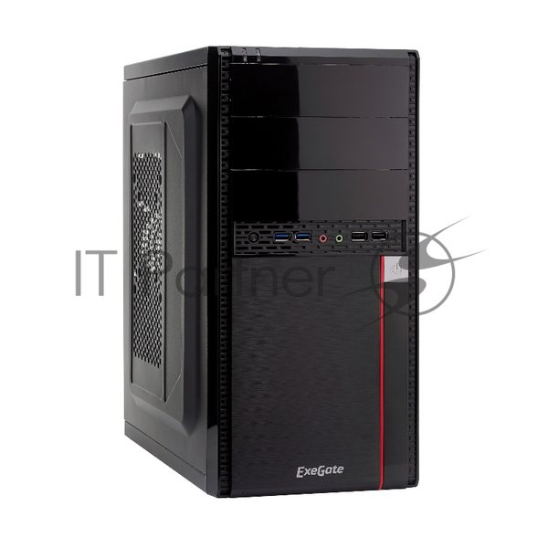 Компьютерный корпус ExeGate EX277437RUS Minitower MA-371X Black 500W, mATX (UN500, 120мм) 2хUSB+2хUSB 3.0, Audio