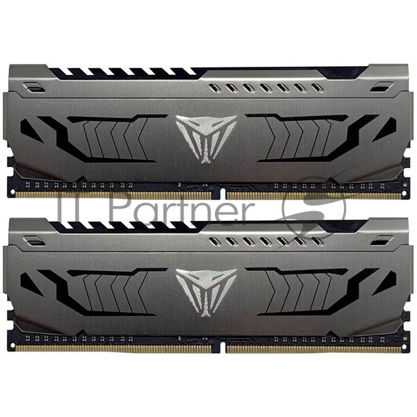 Оперативная память Patriot Viper Steel, DDR4, 16GB (2x8 GB), 3733 MHz, CL17, DIMM, радиатор, черный