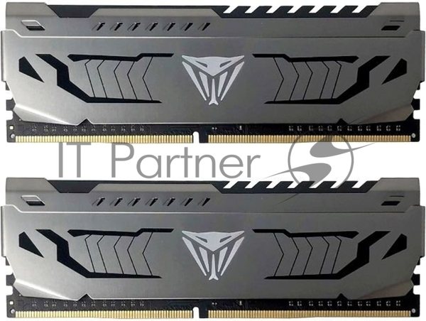Оперативная память Patriot Viper Steel, DDR4, 16GB (2x8 GB), 3200 MHz, CL16, DIMM, радиатор, черный