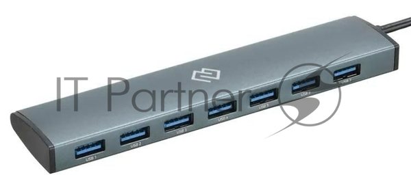 USB-концентратор Digma HUB-7U3.0-UC-G, USB-C, USB 3.0 7 портов, USB Type-C
