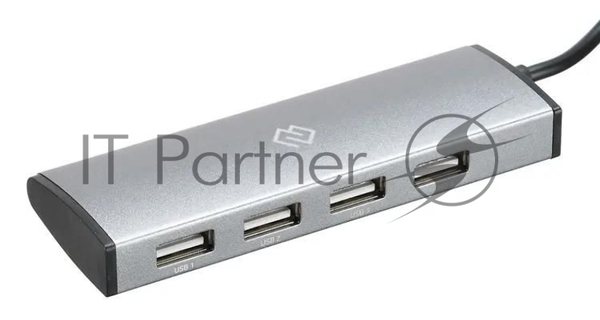 USB-концентратор Digma HUB-4U2.0-UC-DS, USB-C, USB 2.0 4 порта, USB