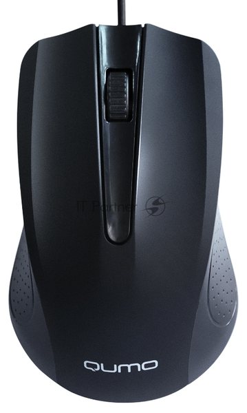 Мышь проводная Qumo Office Union M66 черный, 1000 dpi, USB, кнопки - 3