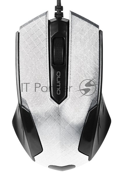 Мышь проводная Qumo Office M14 белый, 1000 dpi, USB, кнопки - 3