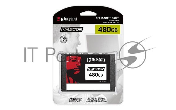 Накопитель SSD Kingston 480GB SSDNow DC500R (Read-Centric) SATA 3 2.5 (7mm height) 3D TLC