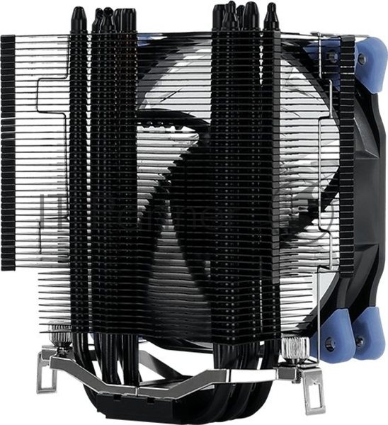 Кулер для процессора AeroCool/Formula Verkho 5 Dark черный, 120 мм, алюминий/медь, 2000 об/мин, 27 дБ, 4 pin, 150 Вт, 156.5 мм
