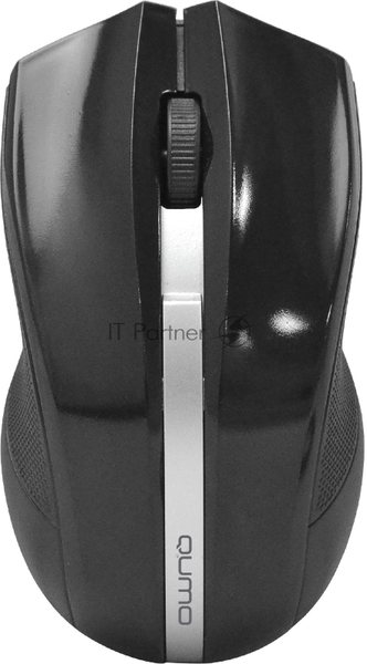 Мышь беспроводная Qumo Office M15 Style черный, 1000 dpi, радиоканал, USB, кнопки - 3