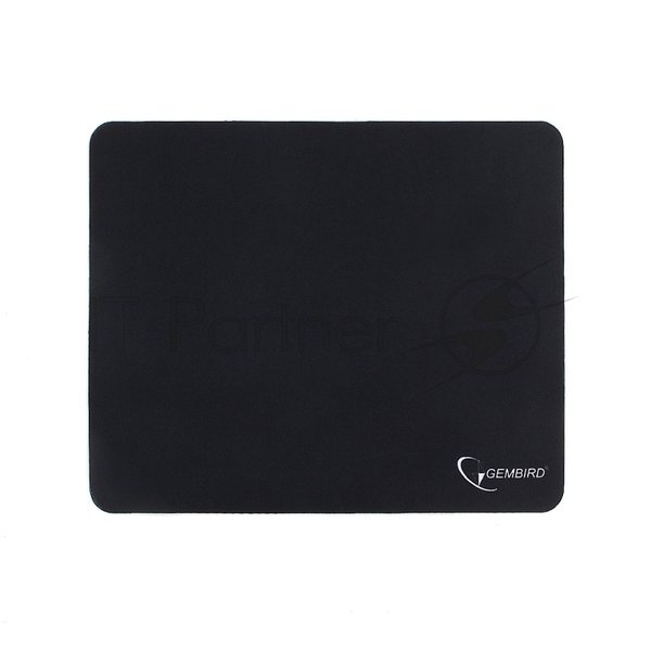 Коврик для мыши Gembird MP-BLACK, черный, размеры 250x200x2мм, полиэстер/резина