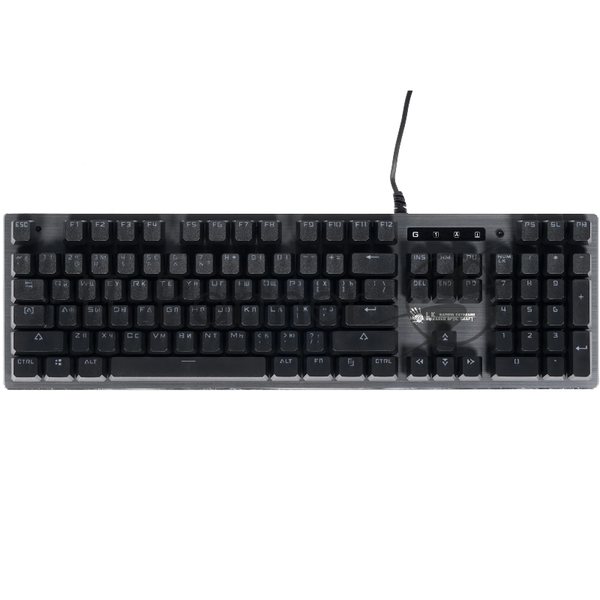 Клавиатура проводная A4Tech B760 механическая черный/серый USB Gamer LED