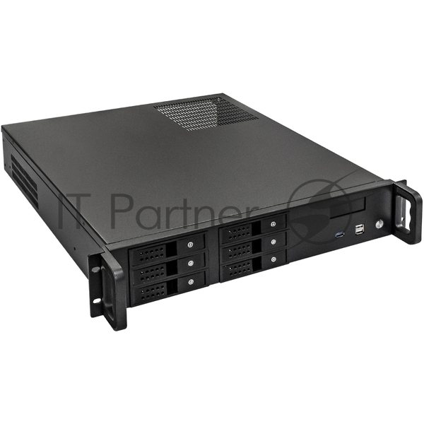 Серверный корпус ExeGate Pro 2U480-HS06 (RM 19", высота 2U, глубина 480, без БП, 6xHotSwap, USB)