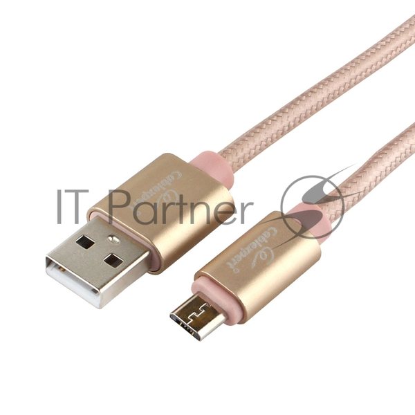 Кабель USB2.0 Cablexpert CC-U-mUSB01Gd-1.8M, AM/microB, серия Ultra, длина 1.8м, золотой, блистер