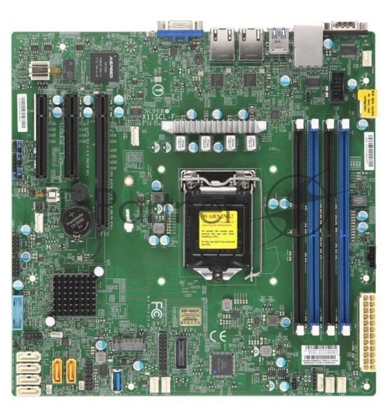 Материнская плата Supermicro MBD-X11SCL-F-B, LGA 1151, Intel C242, 4xDDR4, 6xSATA, 1xM.2, 1xPCI-E 3.0 x16, 1xPCI-E 3.0 x8, 2xPCI-E 3.0 x4, 1xVGA, 2x 1Gb LAN, 2xUSB 2.0, 5xUSB 3.1 Gen 1, 2xCOM, 1x TPM, Micro-ATX, OEM