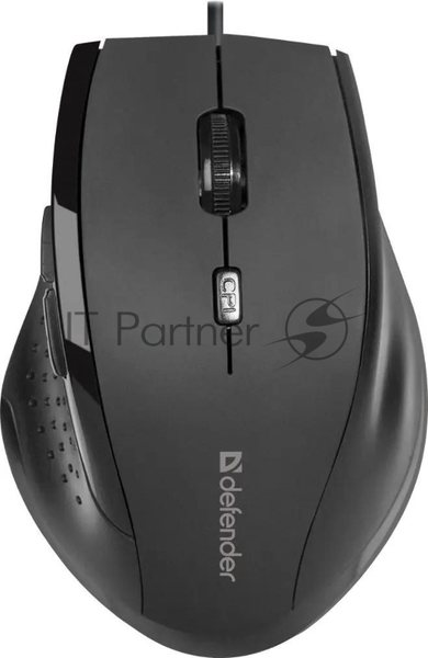 Мышь проводная Defender Accura MM-362 черный, 1600 dpi, USB, кнопки - 6