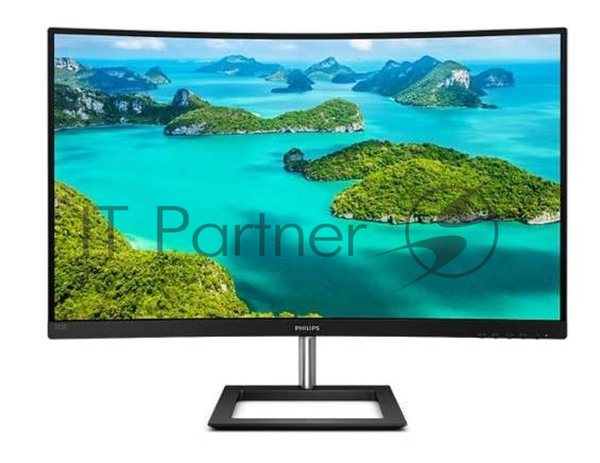 Монитор 31.5" Philips 322E1C VA 1920x1080, 75 Гц, 4 мс, 16:9, 250 кд/м2, 1xHDMI, 1xDP, изогнутый, 1x3.5 мм, черный