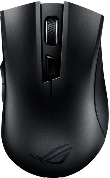 Мышь беспроводная ASUS ROG Strix Carry черный, 7200 dpi, радиоканал, Bluetooth, USB, кнопки - 6