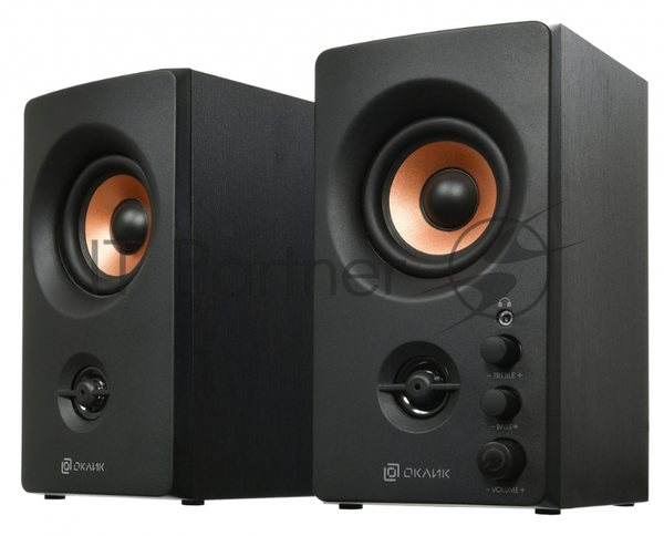 Акустическая система Oklick OK-164 2.0 черный 30Вт