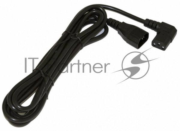 Кабель питания IEC 320 C19 - IEC 320 C20 (3x1.5), 16A, прямая вилка, 1м, черный Hyperline PWC-IEC19-IEC20-1.0-BK