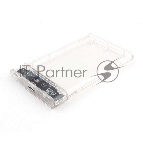 Внешний корпус USB 3.0 2.5" SATAIII HDD/SSD AgeStar 3UB2P4 (TRANSPARENCY) пластик, прозрачный