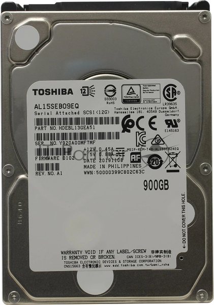 Жесткий диск HDD Toshiba Enterprise 900Gb 10500rpm SAS 128Mb 2.5"