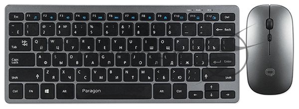Комплект клавиатура+мышь Qumo Paragon K15/M21 беспроводной, USB, 1600 DPI, черный