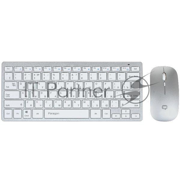 Комплект клавиатура+мышь Qumo Paragon K15/M21 беспроводной, USB, 1600 DPI, белый