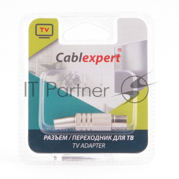 Разъем Cablexpert TVPL-01, TV (папа), блистер
