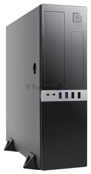 Компьютерный корпус с блоком питания 300Вт. Сase Foxline mATX Desktop 300W, 2xUSB 3.0, 2xUSB 2.0, toolless, Black, 8см. fan, powercord
