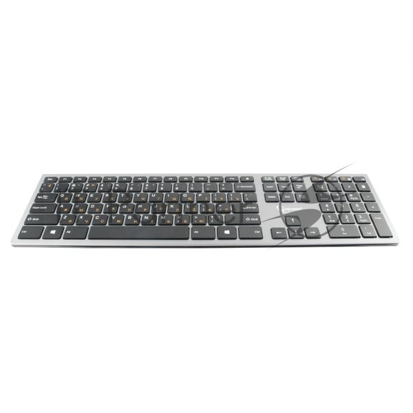 Клавиатура беспроводная Gembird KBW-1, USB, серебристый