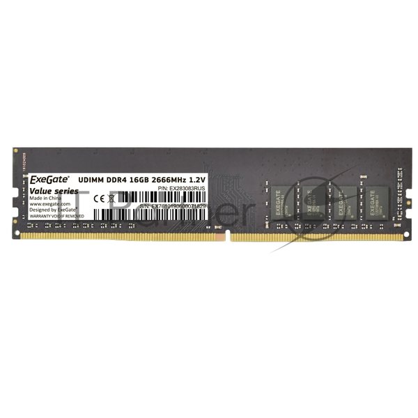 Оперативная память ExeGate, DDR4, 16GB (1x16 GB), 2666 MHz, CL19, DIMM, OEM