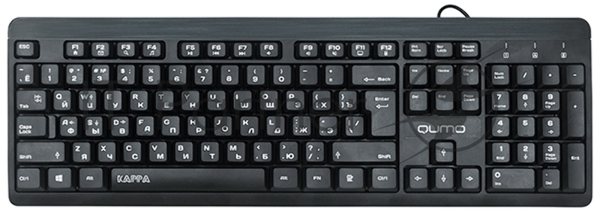Клавиатура Qumo Kappa K17 проводная, USB Type-A, чёрный