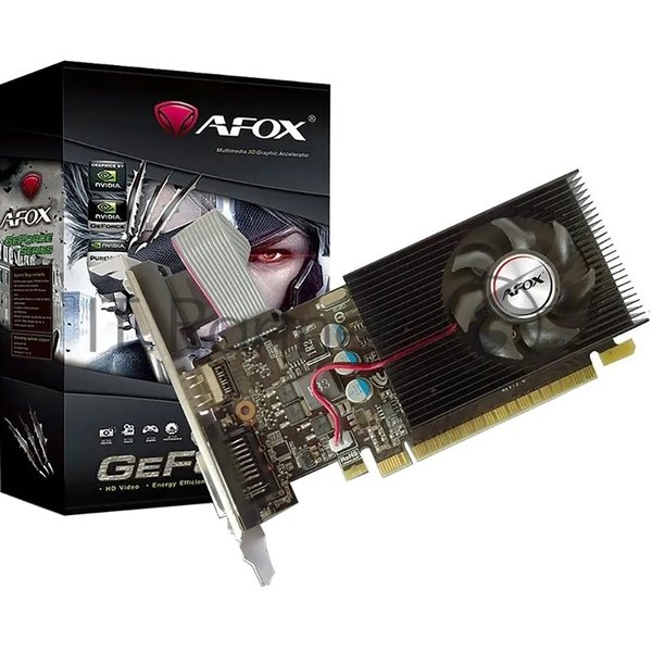 Видеокарта AFOX GT730 2Gb DDR3 PCI-E2.0 2ГБ DDR3, 128 бит, DVI-I, HDMI, VGA (D-Sub), GPU 700 МГц