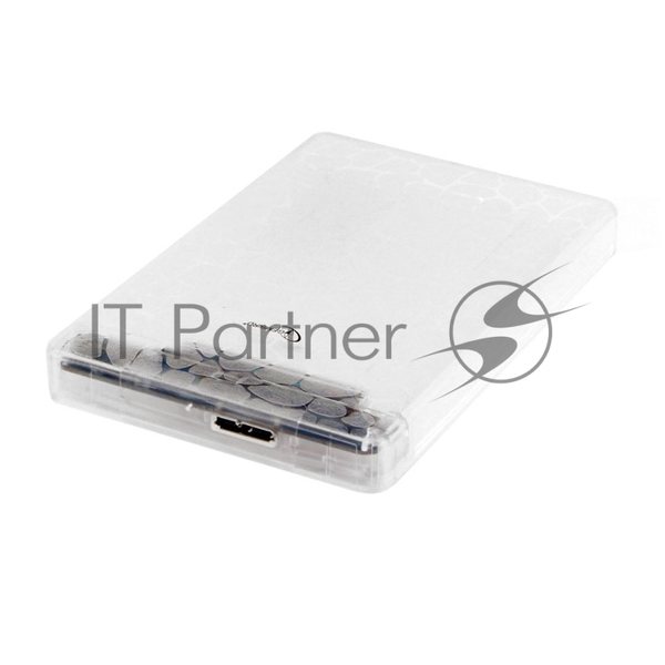 Внешний корпус 2.5" Gembird EE2-U3S-32P, прозрачный, USB 3.0, SATA, пластик