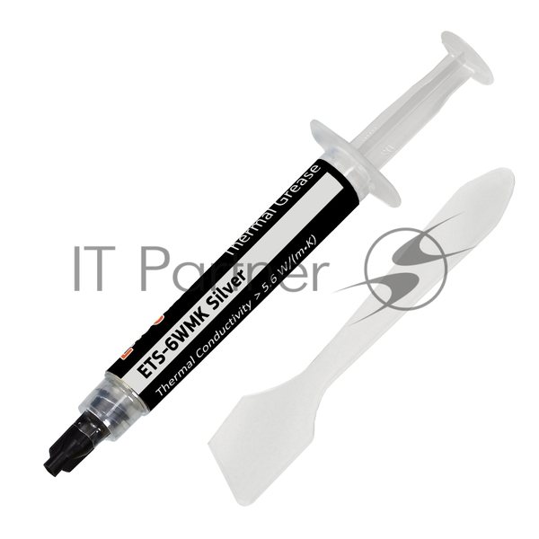 Термопаста ExeGate ETS-6WMK Silver, шприц с лопаткой, 4г