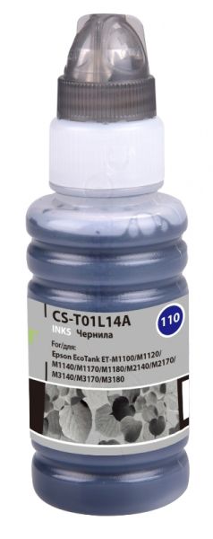 Чернила Cactus CS-T01L14A черный70мл для Epson M1100/M1120/M1170/M2140/M2170