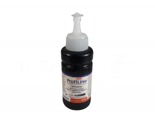 Чернила PL-T67314A/T66414A для принтеров Epson L800/850/1800/810/L100/210 черный 70 мл водн ProfiLine