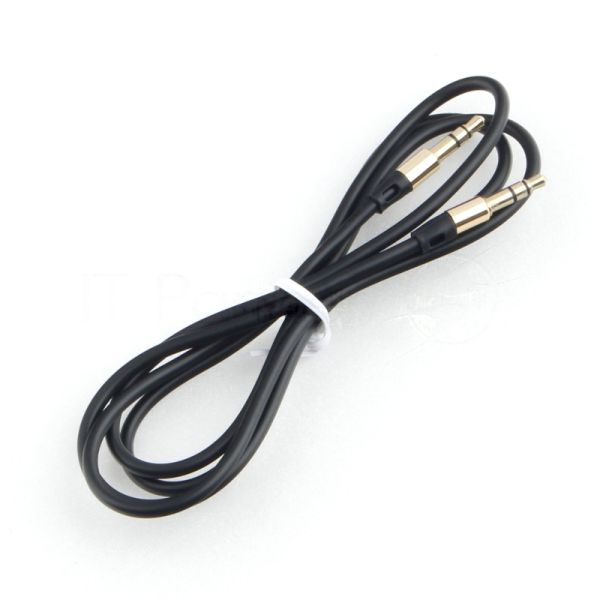 Кабель аудио Cablexpert CCAB-01-35MM-1MB, 3.5 Jack (M)/3.5 Jack (M), черный, 1м, блистер