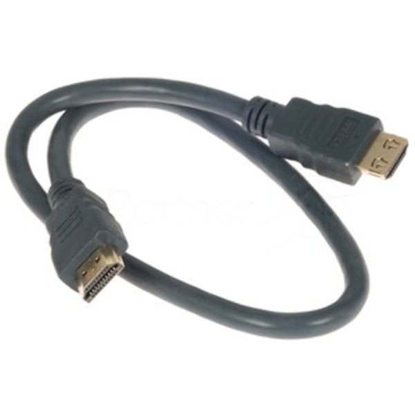 Кабель HDMI CP-HM-HM-0.5M Wize, 0.5 м, v.2.0, K-Lock, soft cable, 19M/19M, позол.разъемы, экран, темно-серый, пакет