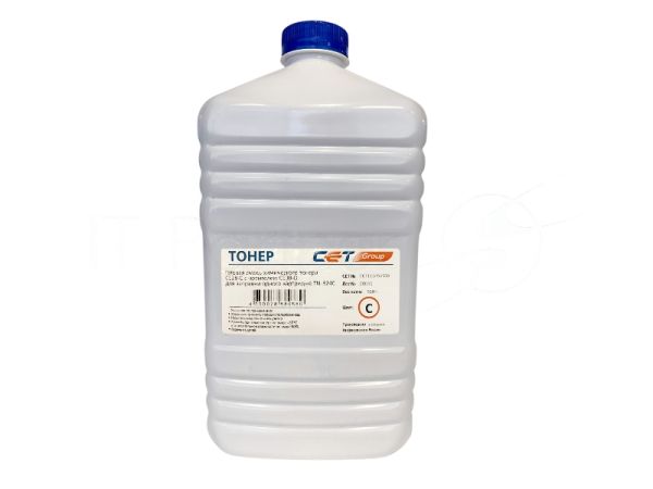 Тонер CET CE28-C/CE28-D голубой бутылка 550гр. (в компл.:девелопер) для принтера Konica Minolta Bizhub C258/308/368