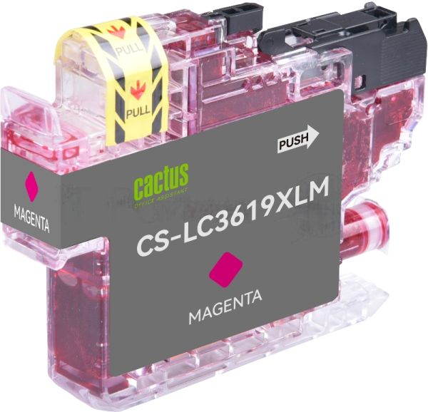 Картридж струйный Cactus CS-LC3619XLM пурпурный (18.4 мл) для Brother MFC-J2330DW/J2730DW/J3530DW/J3930DW
