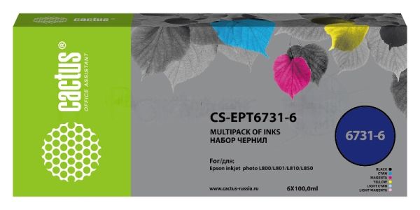 Чернила Cactus CS-EPT6731-6