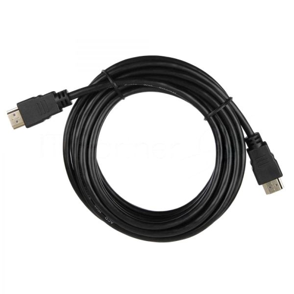 Кабель ACD-DHHM1-50B HDMI 1.4, Golden Plated,19m/19m, черный, 5м